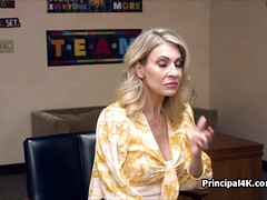 素人, ブロンド, フェラチオ, バック, ハードコア, 熟年, 淫乱熟女, オフィス