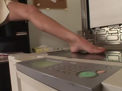 Fetiche, Fetiche de pies, Tacones, Húngaro, Lencería, Oficina, Secretaria, Solo