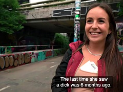 Lieveling, Mooi, Pijpbeurt, Bruinharig, Stel, Europees, Hardcore, Buiten