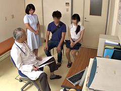 アジア人, フェラチオ, 浮気者, イく瞬間, オナニー, 淫乱熟女, 看護婦, 妻