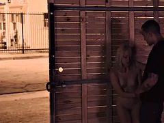 Lieveling, Blond, Stel, Fetisj, Hardcore, Buiten, Openbaar, Tiener