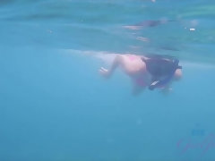 Amateur, Plage, Doigter, Petite amie, Embrassement, Pov, Voyeur, Mouillée