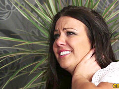 緊縛, イギリス人, 着衣女と全裸男, 服従, フェムドム, 手コキする, 陵辱