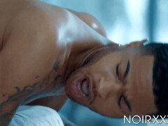 In den arsch, Schwarz, Blasen, Spermaladung, Kehlenfick, Schwul, Handjob, Interrassisch