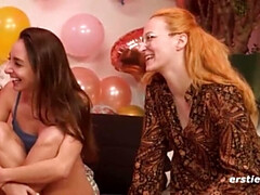 Amateur, Juegos, Alemán, Lesbiana, Lamidas, Fiesta, Coño, Pelirrojo