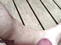 Dick Flash - I Pull Out My Cock In Front Of My Teacher In The Public Sauna And She Helps Me Cum