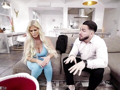 Grosse titten, Blondine, Blasen, Vollbusig, Spermaladung, Handjob, Milf, Titten