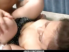 Tireless Ai's cock sucking scene