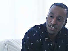 Anaal, Grote lul, Zwart, Zwart, Homo, Tatoeage, Trio