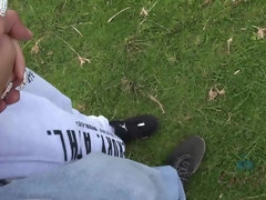 Strand, Badpak, Flashing, Vriendin, Naakt, Klein, Gezichtspunt, Openbaar