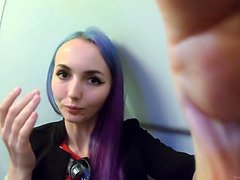 Braunhaarige, Fingern, Hardcore, Masturbation, Muschi, Schlampe, Jungendliche (18+), Toilette