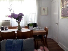 デカ尻, デカパイ, フェラチオ, 茶髪の, イく瞬間, チン, オナニー, 淫乱熟女