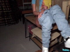 The Hitchhiking Bouncing Boobs - Blonde Zlata Shine in POV public hardcore