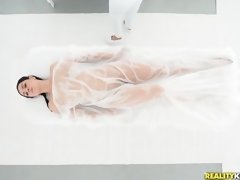 お尻, デカ尻, デカパイ, フェラチオ, 茶髪の, バック, マッサージ, 淫乱熟女