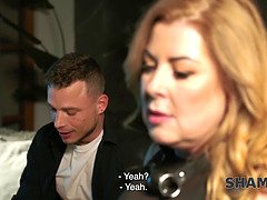 Tetas grandes, Rubia, Amarrada, Pareja, Europeo, Maduro, Tetas naturales, Tatuaje