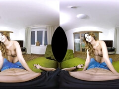 Tussi, Grosser arsch, Braunhaarige, Vollbusig, Masturbation, Pov, Realität, Solo