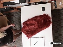 素人, ブロンド, フェラチオ, 捕まる, Hd, オフィス, 叫ぶ, ティーン