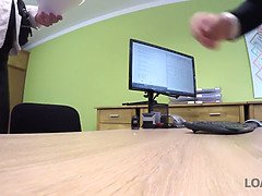 Sucer une bite, Tchèque, Queue, Lunettes, Hd, Bureau, Espionne, Suçant