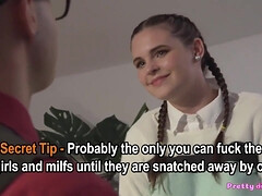 デカパイ, フェラチオ, 茶髪の, イく瞬間, チン, 指いじり, 手コキする, 自家製