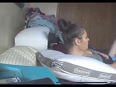 Amateur, Pareja, Masturbación, Orgasmo, Espía, Tío, Voyeur