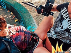 Pijpbeurt, Bruinharig, Hondjeshouding, Masturbatie, Buiten, Doordringend, Gezichtspunt, Kort haar