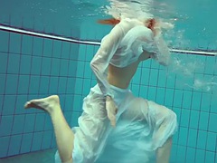 素人, ビーチ, アウトドア, プール, 公共, ロシア人, ティーン, 水中