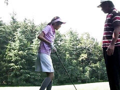 Golfer teen from Japan gets her pussy pounded silly