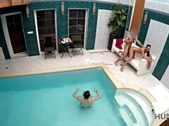 18, フェラチオ, カップル, 浮気する, なめる, お金, 公共, ティーン
