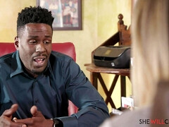 Arsch, Blondine, Betrug, Hundestellung, Lecken, Büro, Muschi, Realität