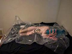 Mar 6 2025 - VacPacked in my pink minidress jacket with my PVC apron and lifevest