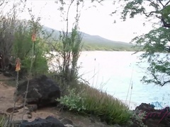 Пляж, Эксгибиционист, Латиноамериканки, Голышом, На природе, Крошечные, Киски, Сиськи