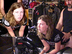 Motorcycle fuck, it hurts, painful anal amateur