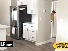 アメリカ人, デカ尻, デカパイ, ブロンド, フェラチオ, エロ熟女, Hd, 淫乱熟女