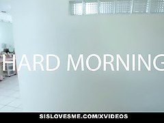 Katy Kiss's stepbro takes advantage of her to get his big cock out