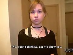 Debt4k. agent uses young doll like a cheap prostitute because of debts
