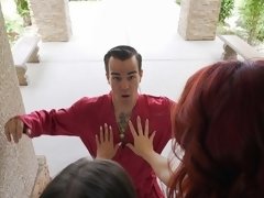 Stellung 69, Grosser arsch, Lecken, Massage, Masturbation, Muschi, Rotschopf, Entkleiden