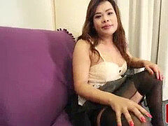 Leie, Transe, Lingerie, Masturbation, Realität, Transfrau, Solo, Strümpfe