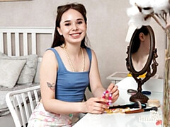 18 años, Amateur, Culo, Penetracion con dedos, Masturbación, Tetas naturales, Flaco, Estriptis