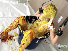 美女, デカ尻, デカパイ, ボンデージ, フェティッシュ, 自家製, 淫乱熟女, オマンコ