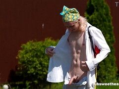 大学生, バック, 手コキする, なめる, アウトドア, 締まりの良い, オッパイの, 濡れ