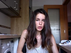 Amateur, Doigter, Poilue, Adolescente, Vibromasseur, Webcam