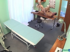 Betrug, Paar, Arzt, Fingern, Lecken, Krankenschwester, Büro, Uniform
