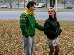 Anal, Rubia, Coche, Pajear, Madres para coger, Tetas naturales, Medias largas, Estriptis