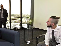 デカチン, バイセクシャル, フェラチオ, ゲイ, 手コキする, ハードコア, 異人種間, 三人