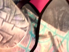 素人, アナル, チン, アウトドア, 小柄, 公共, タトゥー, おもちゃ