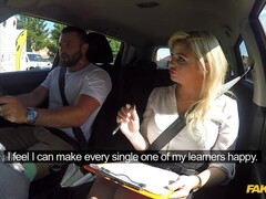 Fake Driving School - Big Facial Finish For Posh Examiner 1 - Katy Jayne