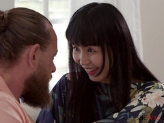 デカチン, フェラチオ, 茶髪の, 浮気者, バック, ハードコア, 異人種間, ヤリマン