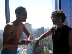 Amerikanisch, Arschlecken, Grosser schwanz, Schwul, Handjob, Hd, Hintern versohlen, Tätowierung