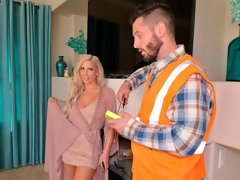 Cul, Gros seins, Blonde, Sucer une bite, En levrette, Embrassement, Léchez, Jarretelles