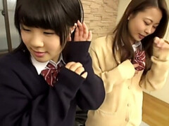 Hd, Japonaise, Pov, Adolescente, Plan cul à trois